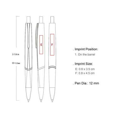 按動圓滑廣告筆
