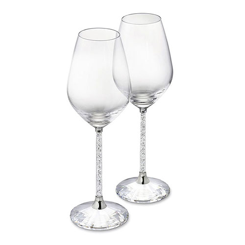 鑽石杯桿水晶紅酒杯