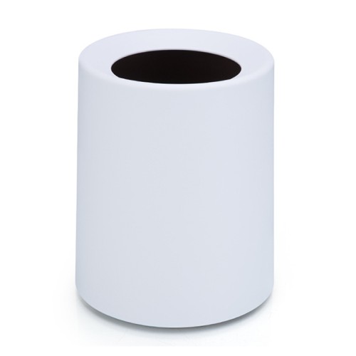 北歐風磨砂圓形雙層無蓋垃圾桶