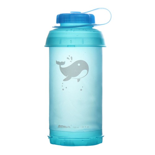 750ML矽膠折疊運動水壺