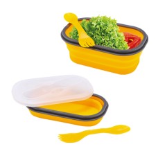 創意摺疊矽膠飯盒