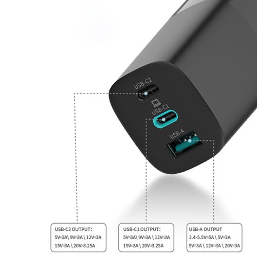 三口直充手機充電器