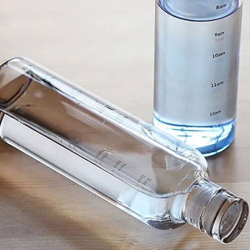 INS風刻度玻璃透明杯子