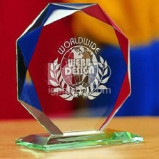 多邊形立體水晶擺設