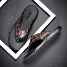 皮製男士人字拖鞋