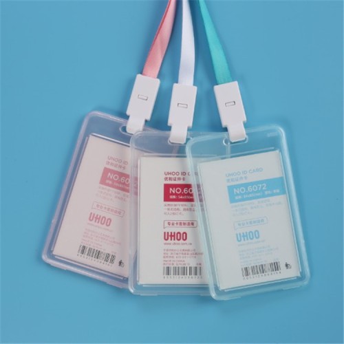硬膠透明證件套頸繩