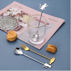 創意不鏽鋼貓咪魚叉羹