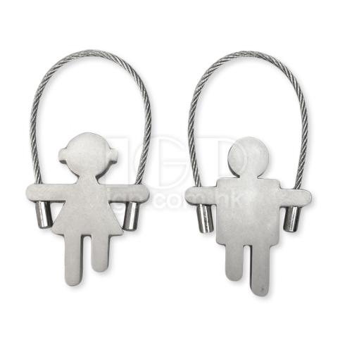 情侶雙人金属匙扣