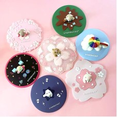 可愛公仔矽膠杯蓋