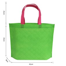 格子壓紋環保袋