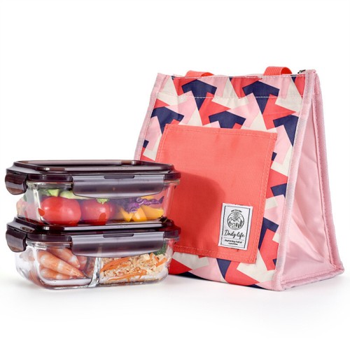 LOCK&LOCK 耐熱玻璃分隔飯盒