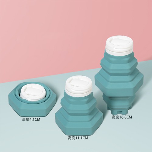 寳塔式矽膠折疊水壺