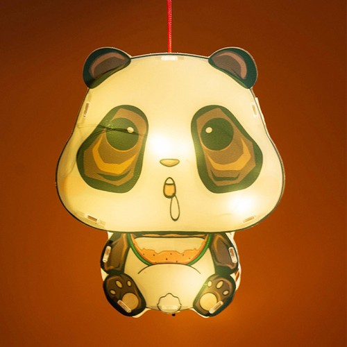 DIY熊貓手提燈籠